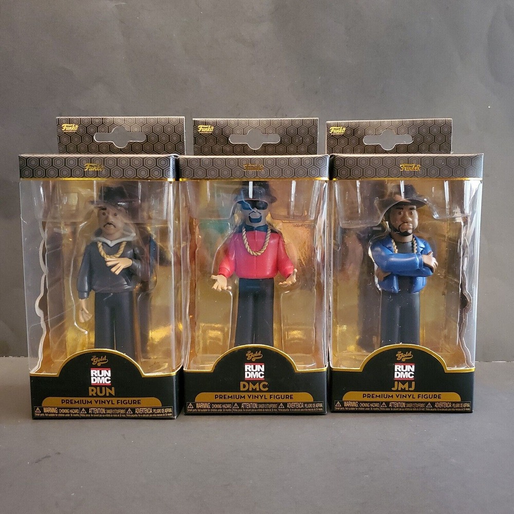 Funko Gold Run DMC Full Set 5" Collectible Figure NEW 3 pack JMJ Run & DMC - Picture 3 of 7